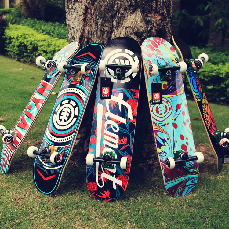 包邮进口高级组装滑板element双翘专业zero四轮街滑板