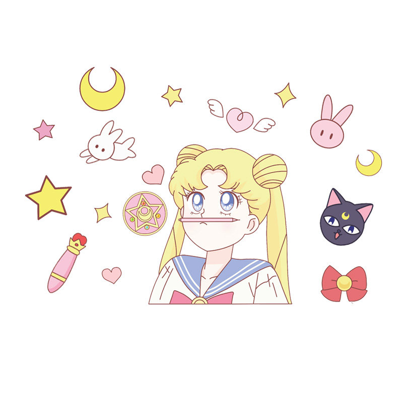 美少女战士小樱ins少女心墙贴画女生房间装饰温馨软装墙贴