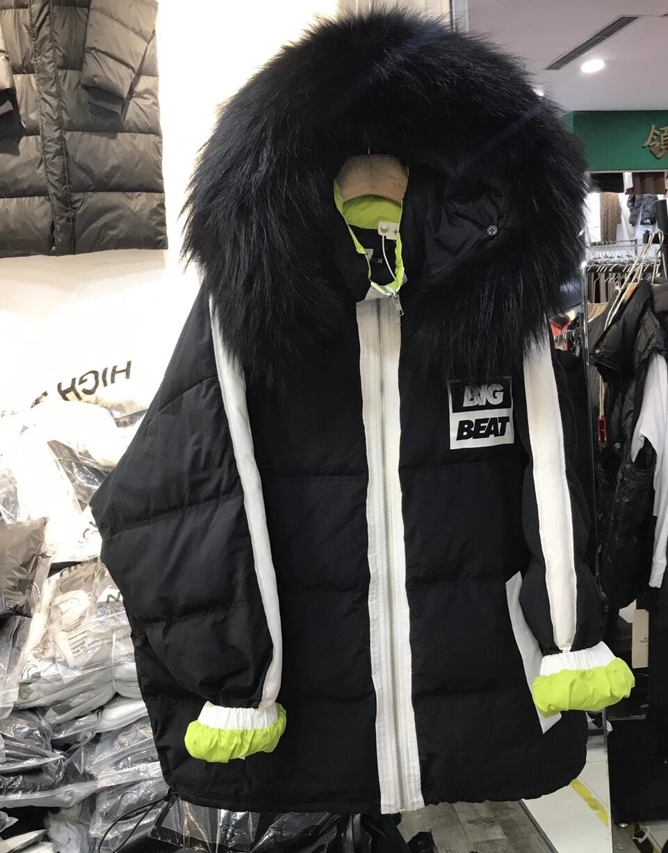 冬款狐狸毛领外套7家连帽白鸭羽绒服2020韩版羽绒服