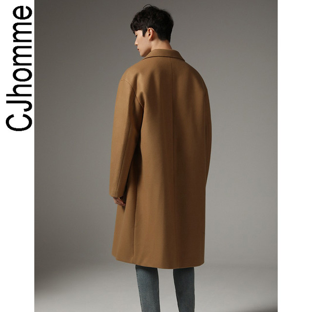 CJHOMME woolen dress male new thick Korean version of the wilder shoulder long section 2020 winter wool CJHOMME woolen dress male new thick Korean version of the wilder shoulder long section 2020 winter wool