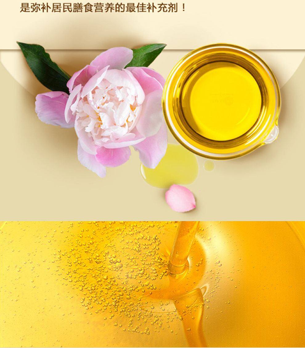 牡丹籽油食用植物调和油高端礼盒国花食用油500毫升特色油种