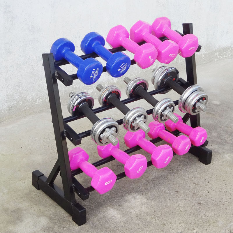 哑铃架子家用三层简易双层架托支架商用展示架哑铃