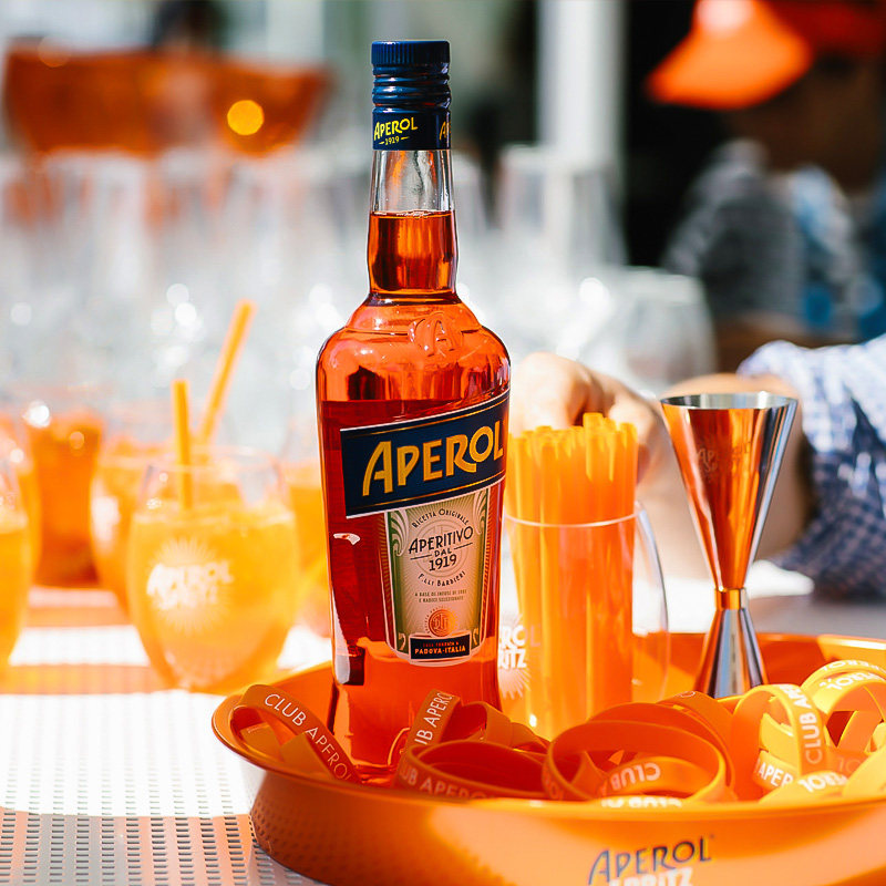 阿佩罗利口酒aperolspritz力娇甜酒意大利洋酒橙光鸡尾酒力娇酒