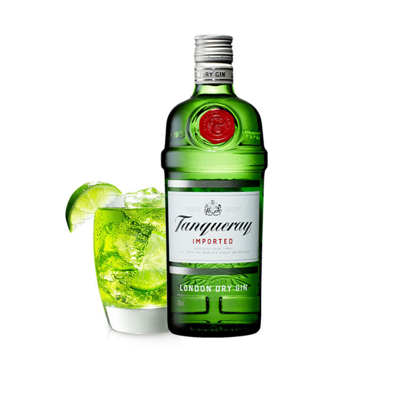 特调tanqueray添加利金酒琴酒干味金473度金汤力杜金酒
