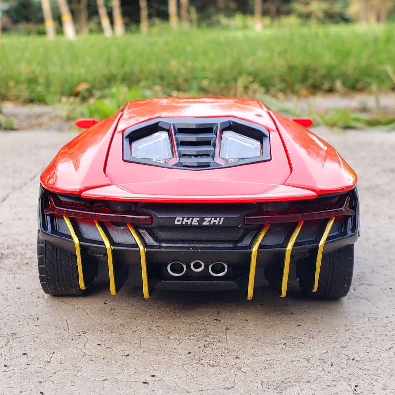 兰博基尼lp770超跑合金汽车模型仿真金属车模摆件声光车模