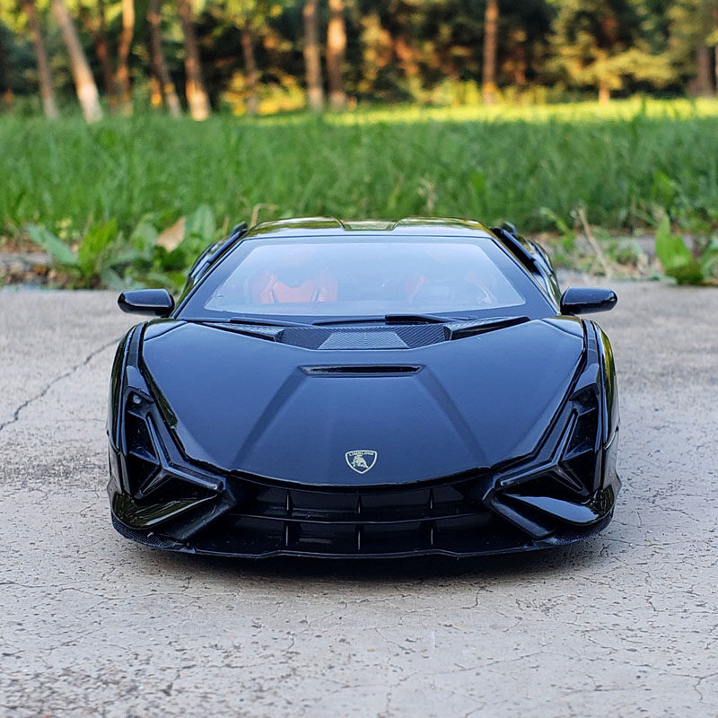 仿真金属兰博基尼闪电跑车合金车模模型摆件开门车模