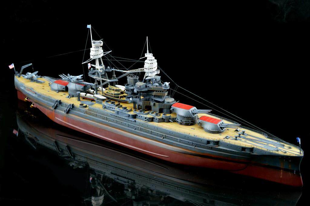 小号手拼装军事军舰模型仿真美国战舰亚利桑那军舰