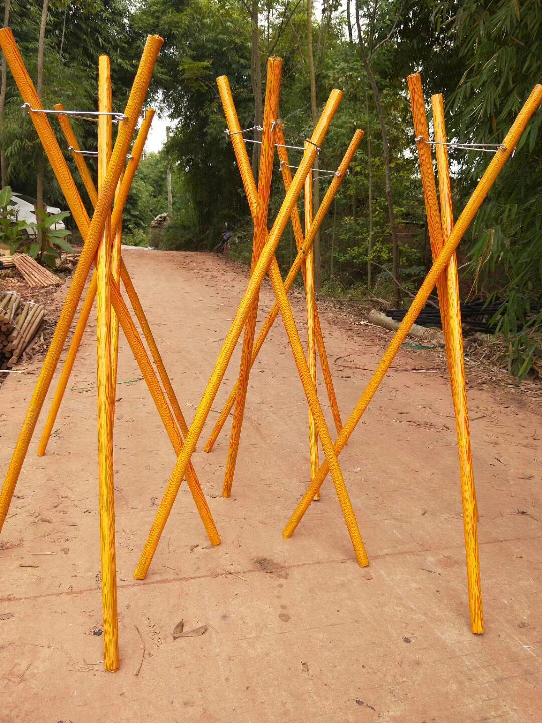 花架开业花篮支架实木黑色插花三脚架木质三角架花架