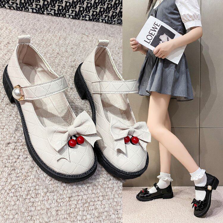 女童公主皮鞋2021新款黑色玛丽珍单鞋秋季英伦风小学生单鞋