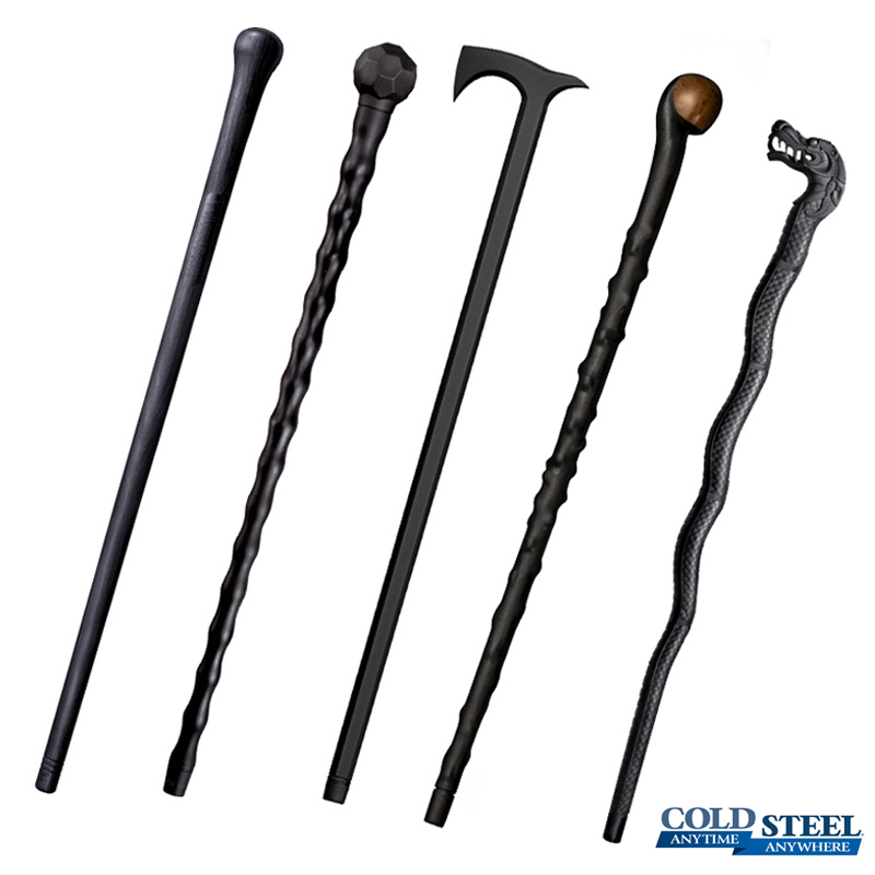 美国COLD STEEL冷钢登山杖户外拐棍塑钢徒步手杖车载防身自卫武器