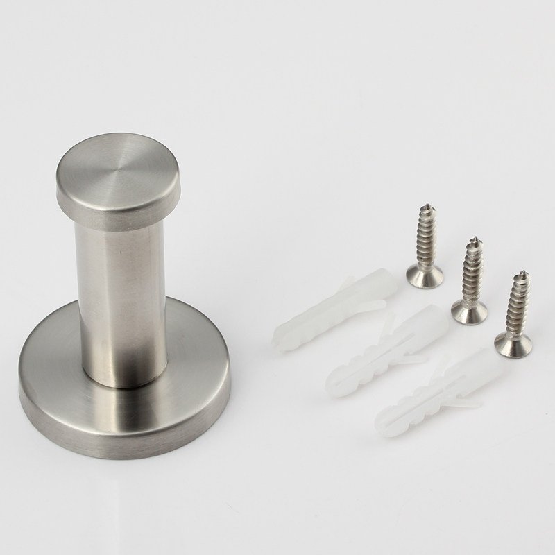 固定打孔挂钩加厚不锈钢钩单螺丝重型小号墙壁挂钩