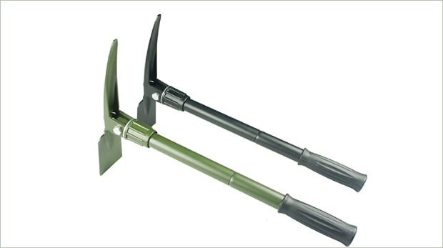 明辉装备工兵户外铁镐镐头挖笋工具锄头小洋十字工兵铲