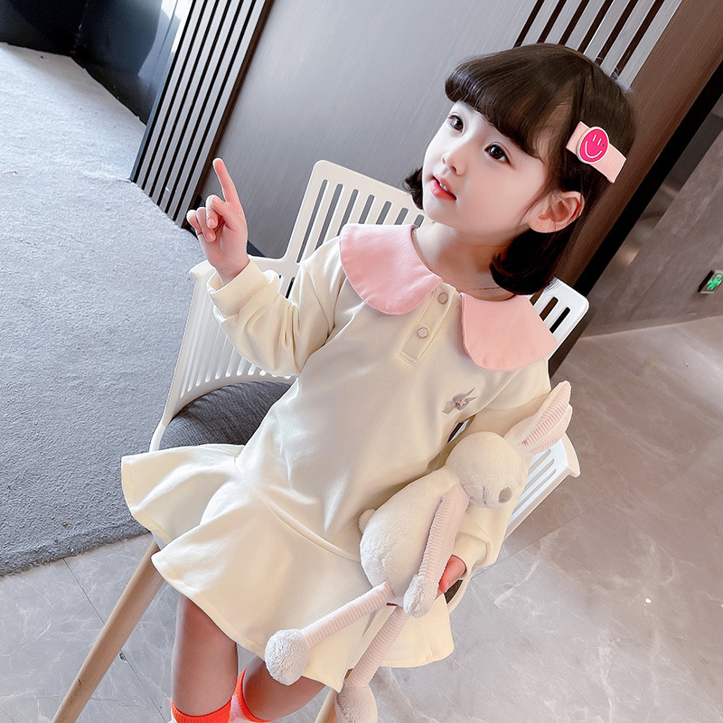 女童3岁半周岁秋装裙子童装纯棉秋天宝宝衣服连衣裙