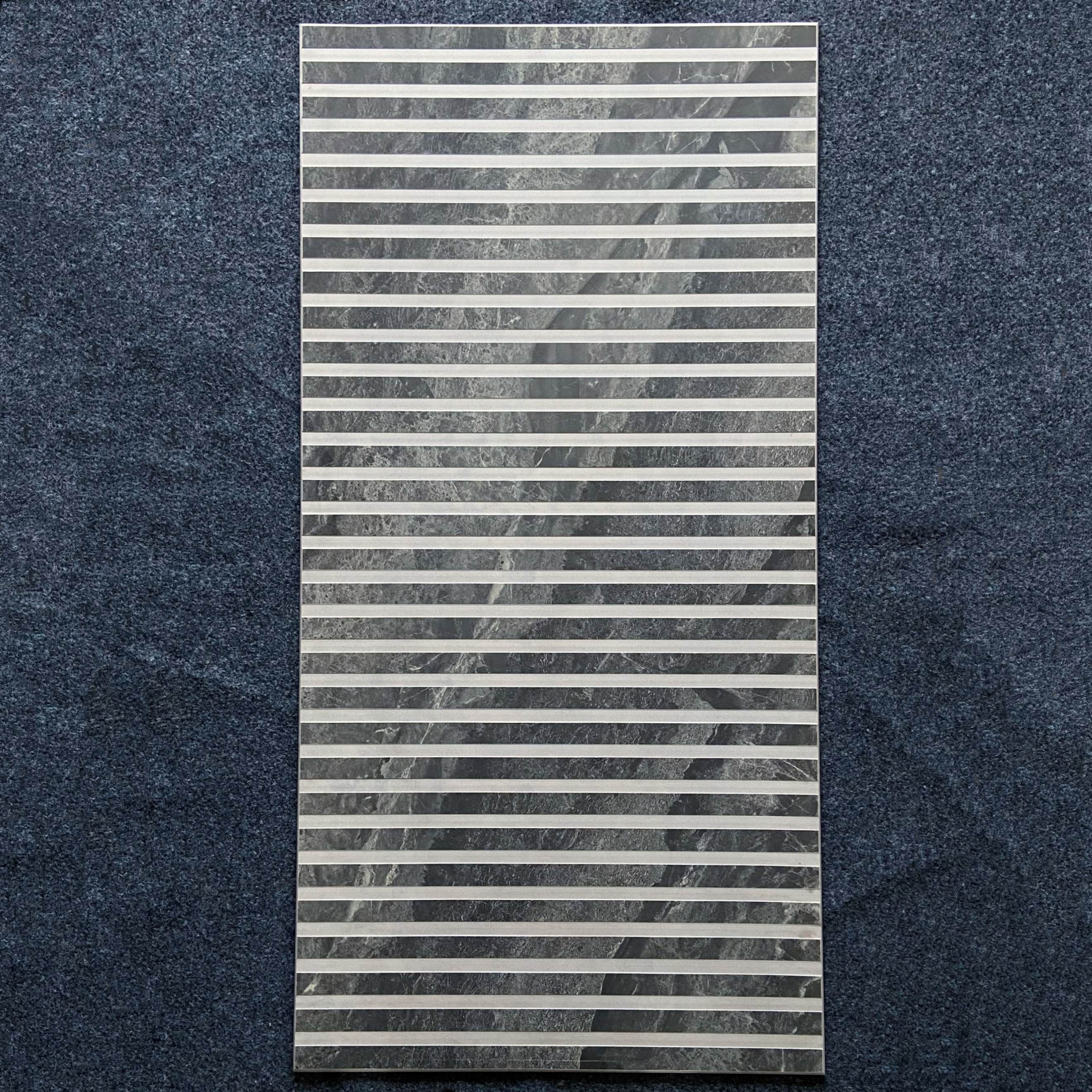 卫生间通体大理石1500浴室淋浴房防滑凹凸地砖拉槽玻化砖