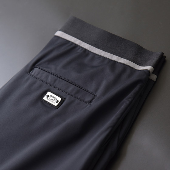 Pants Men's Sports Pants Quick Drying Elastic Ice Silk Pants High End Silk Smooth Light Luxury Fashion Brand Four Seasons Casual Ruffian Handsome Pants Pants Men's Sports Pants Quick Drying Elastic Ice Silk Pants High End Silk Smooth Light Luxury Fashion Brand Four Seasons Casual Ruffian Handsome Pants