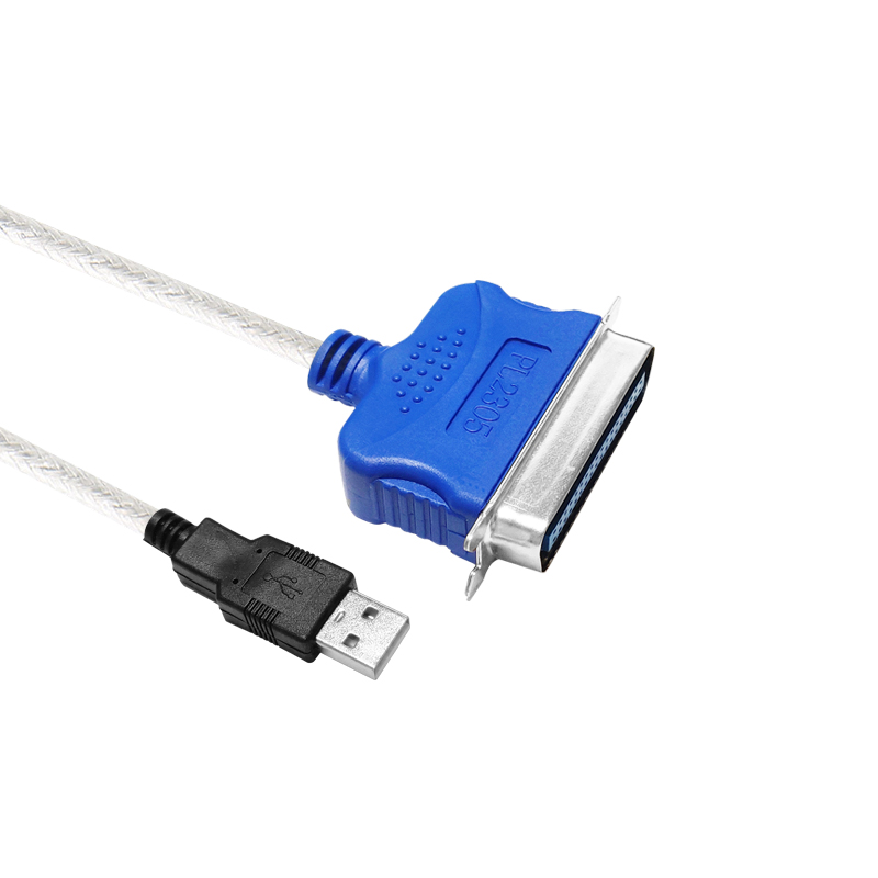 悦智人心 usb转并口打印线usb转打印机 ieee1284连接线25母打印线免驱