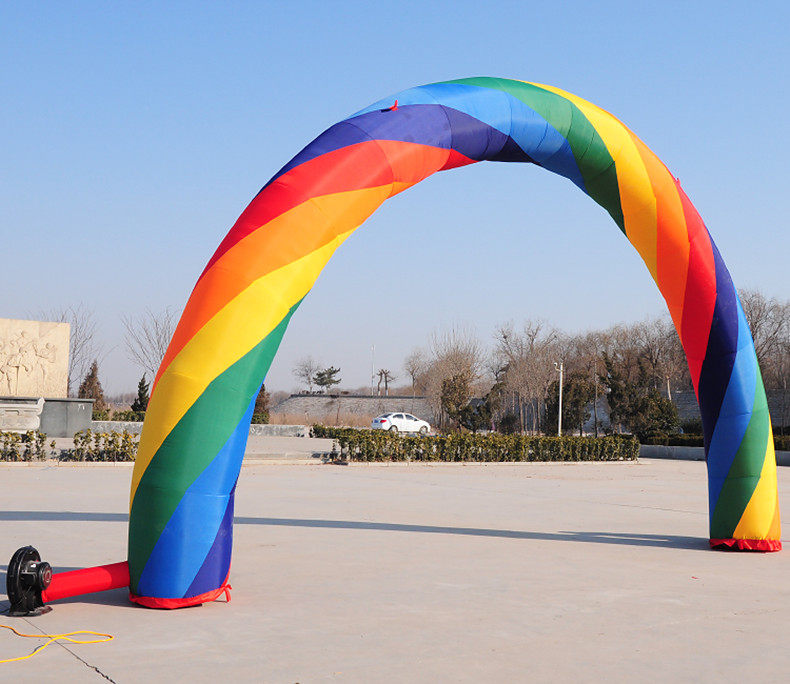 拱门充气婚庆开业庆典户外广告彩虹门气拱门