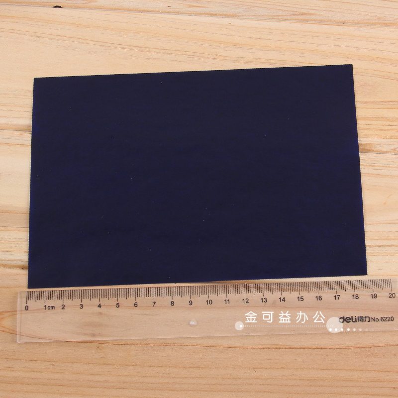 得力文具9374双面蓝色复写纸32k 100张/盒 双面印蓝纸 办公用品