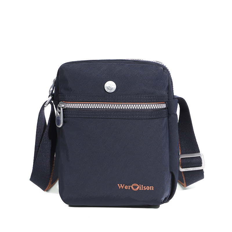 werwilson威尔逊单肩包专柜专柜同步男式休闲布包竖式男士包袋