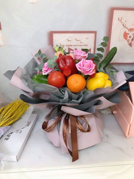 花束同城速递果蔬鲜花水果蔬菜苹果苹果花草莓鲜果篮预定与速递