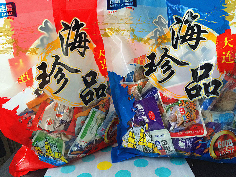 900克大礼包大连特产海鲜小吃零食鱿鱼仔须袋装鱼即食罐头鱼包邮
