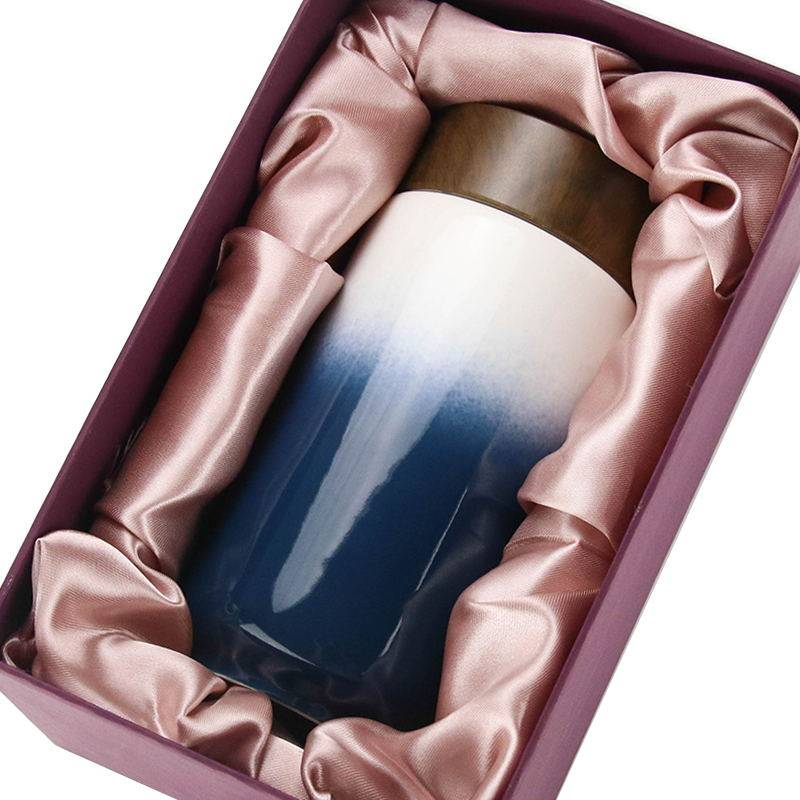 台湾乾唐轩活瓷瓷杯正品喝彩中直随身单层水杯随手杯