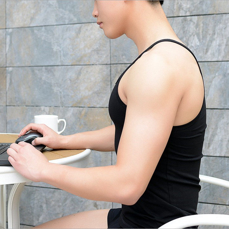 背心夏季男士纯色运动休闲吊带时尚打底紧身细带吊带