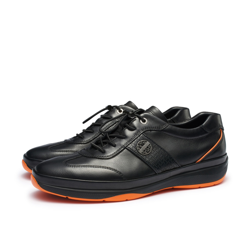 宾度男鞋男士休闲皮鞋真皮百搭高端软底轻便时尚休闲鞋