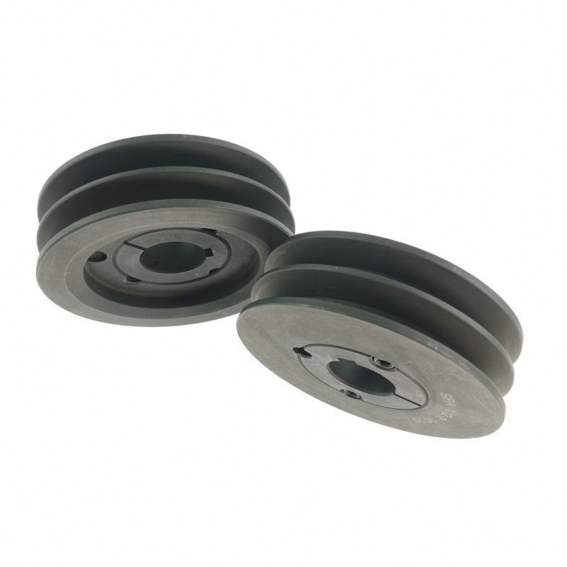 欧标锥套铸铁单槽双槽多电机马达皮带轮定制spz带轮