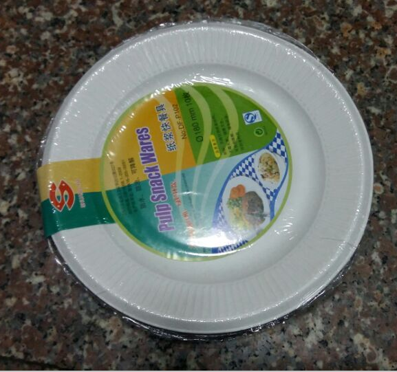 盘子一次性纸盘绘画画纸纸浆餐盘彩绘颜料5寸盘