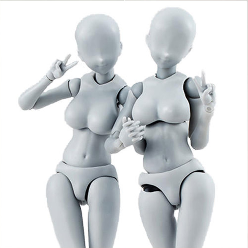 优质shf人体模型日本素体手办人偶可动绘画美术漫画写生素描男女