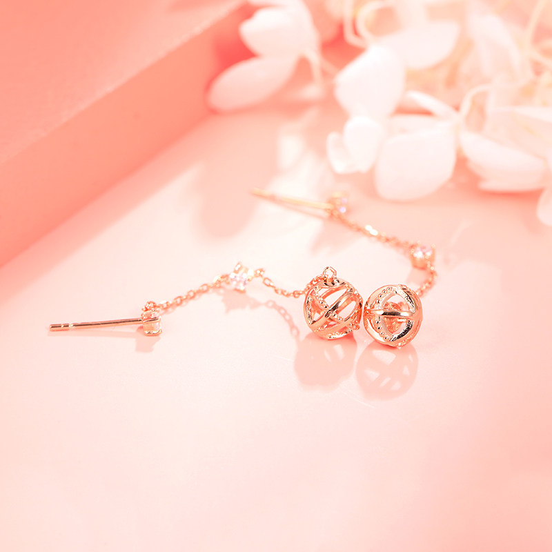 梦祥银2020年新款纯银耳坠气质长款耳环精致个性耳环