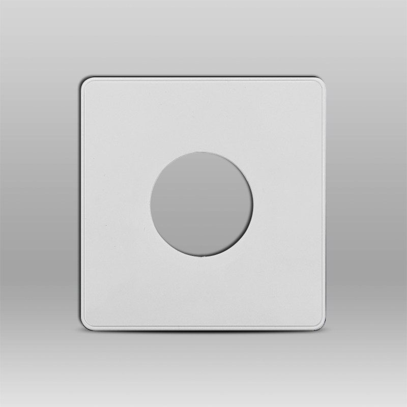 墙壁工程开关插座空白面板带出出线空心圆孔电视开关插座套装