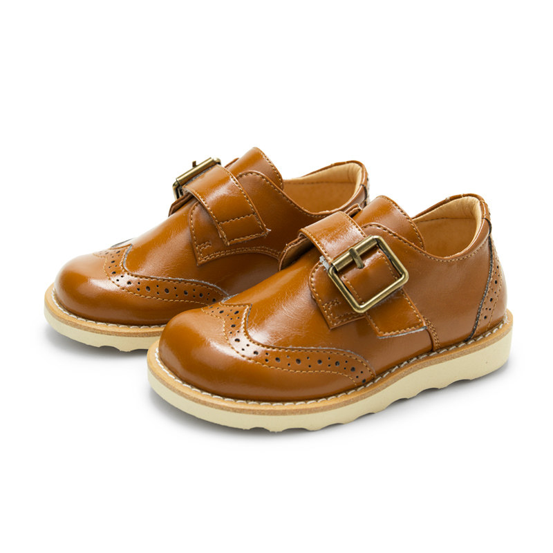 皮鞋小蓝羊童鞋2021新款春秋秋季男童2-10岁儿童皮鞋