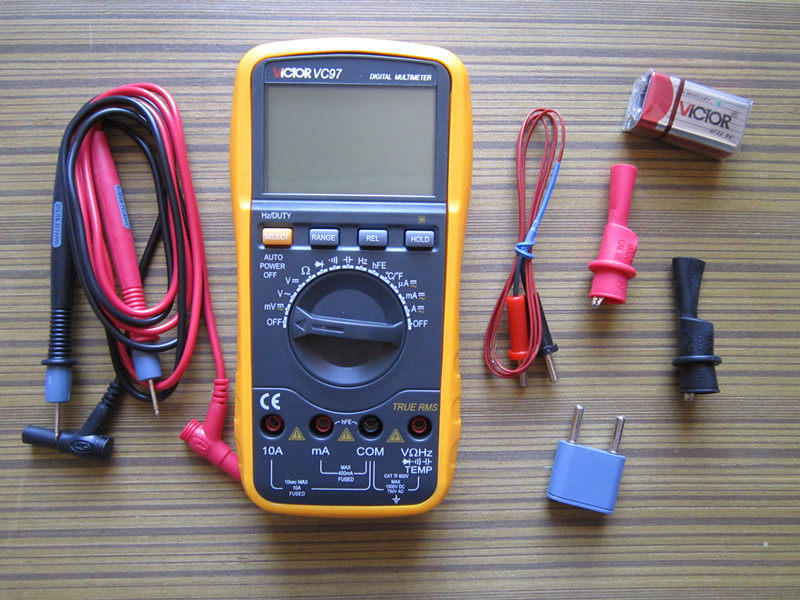 数字万用表vc97可测温度频率背光物理实验教学仪器教学仪器