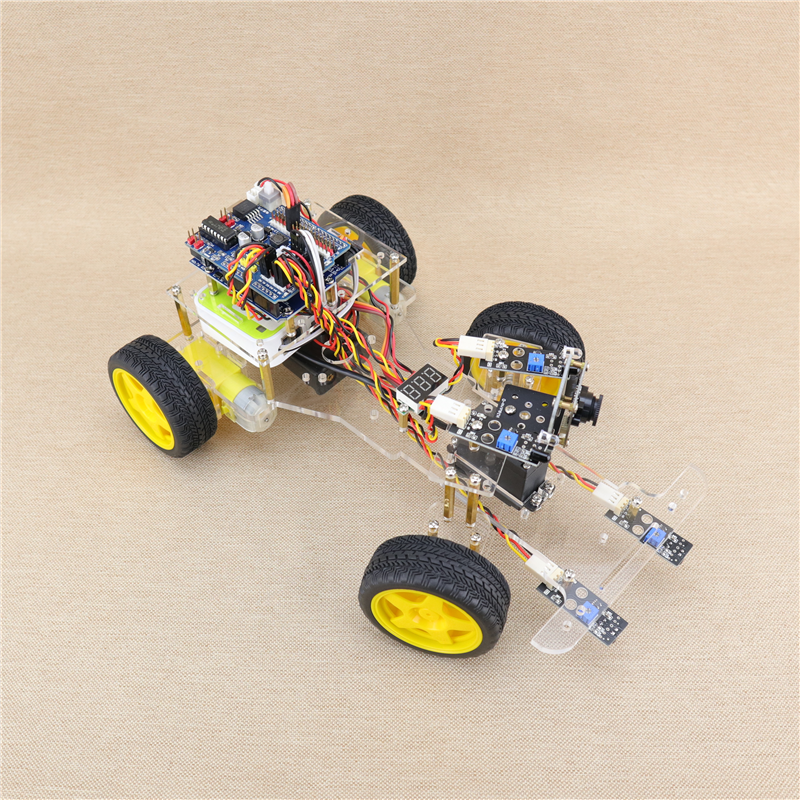 舵机转向wifi图传机器人 适用于arduino uno r3循迹避障智能小车