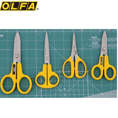 剪刀日本olfa原装进口不锈钢防滑裁缝布艺scs1家用剪刀