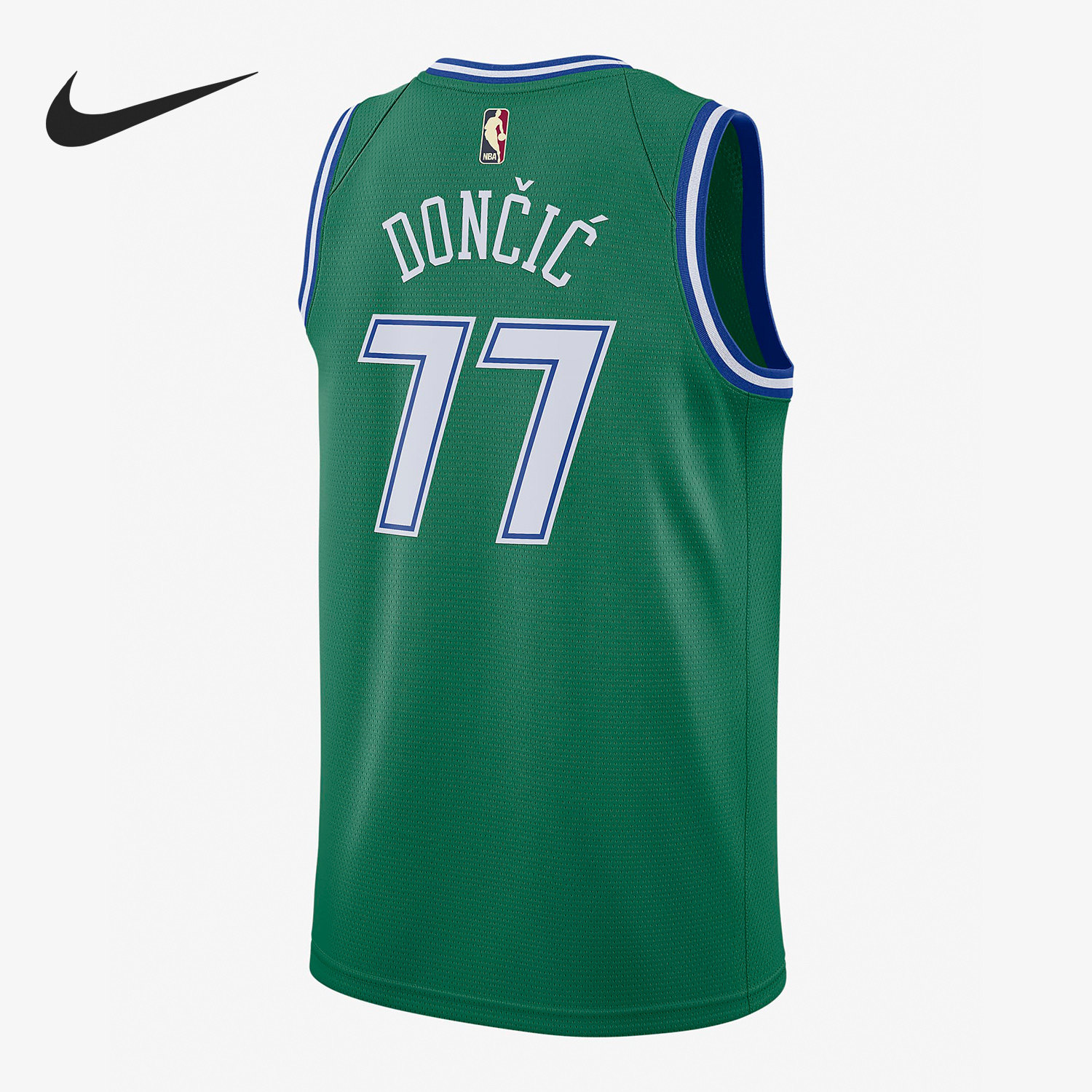 nike耐克正品nba达拉斯独行侠东契77号复古限定篮球服