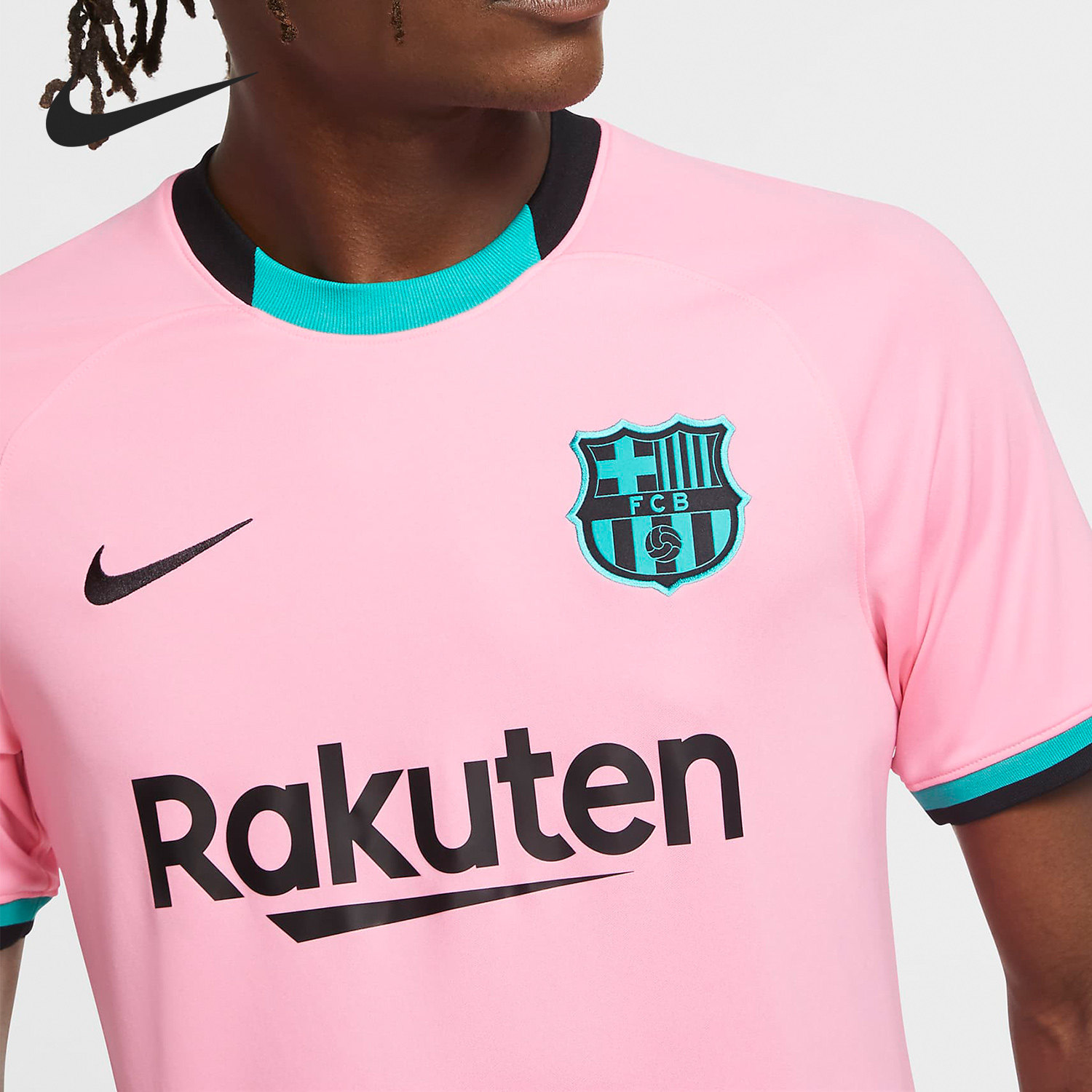 球衣nike耐克正品赛季巴萨第三球迷男子足球足球服