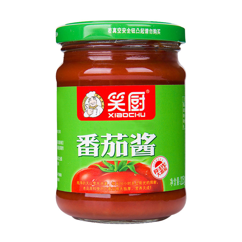 家用加糖无添瓶装225g番茄酱现货新鲜低脂新疆番茄酱