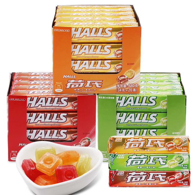 薄荷清凉荷氏午夜风暴特强口香糖何氏糖果水果糖果