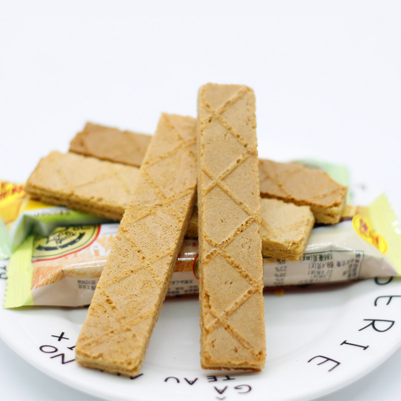 徐福记三明治煎饼夹心饼干散装500g威化休闲小吃夹心饼干