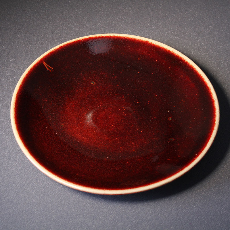 台湾陶艺名家章格铭早期红釉铜红壶承茶承养壶茶盘茶盘