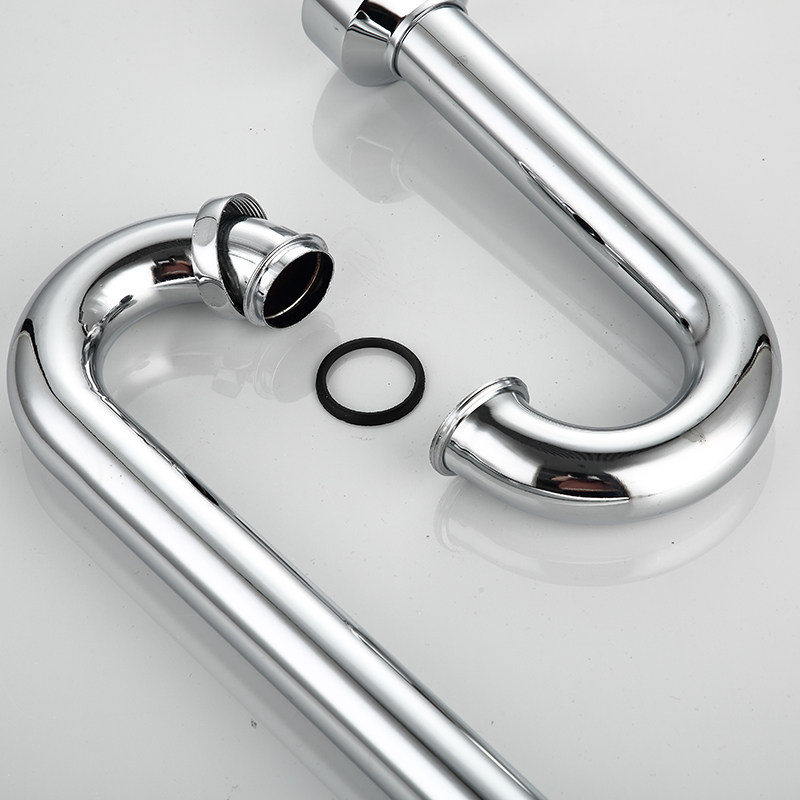 小便池下水管不锈钢壁挂式排水管s弯防臭配件小便斗下水排尿管