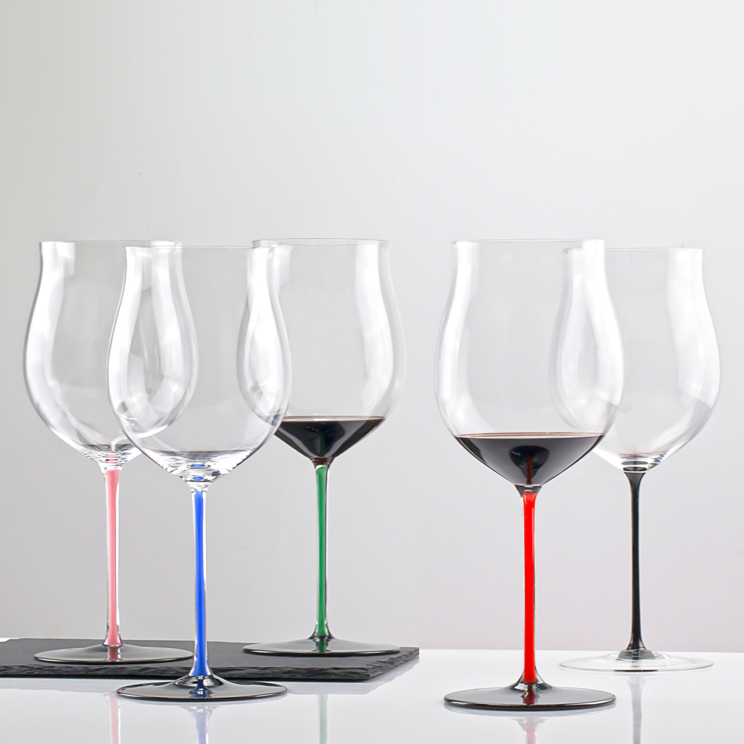 奥地利riedel力多黑领结红酒酒杯黑红波尔多勃艮水晶葡萄酒