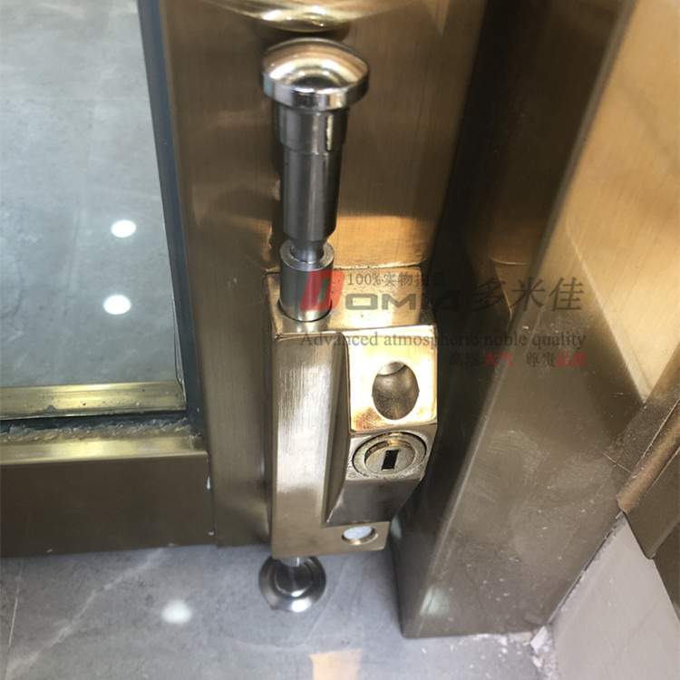 玻璃插销框门地插锁旋转门锁金门弹簧木门地插特殊用锁
