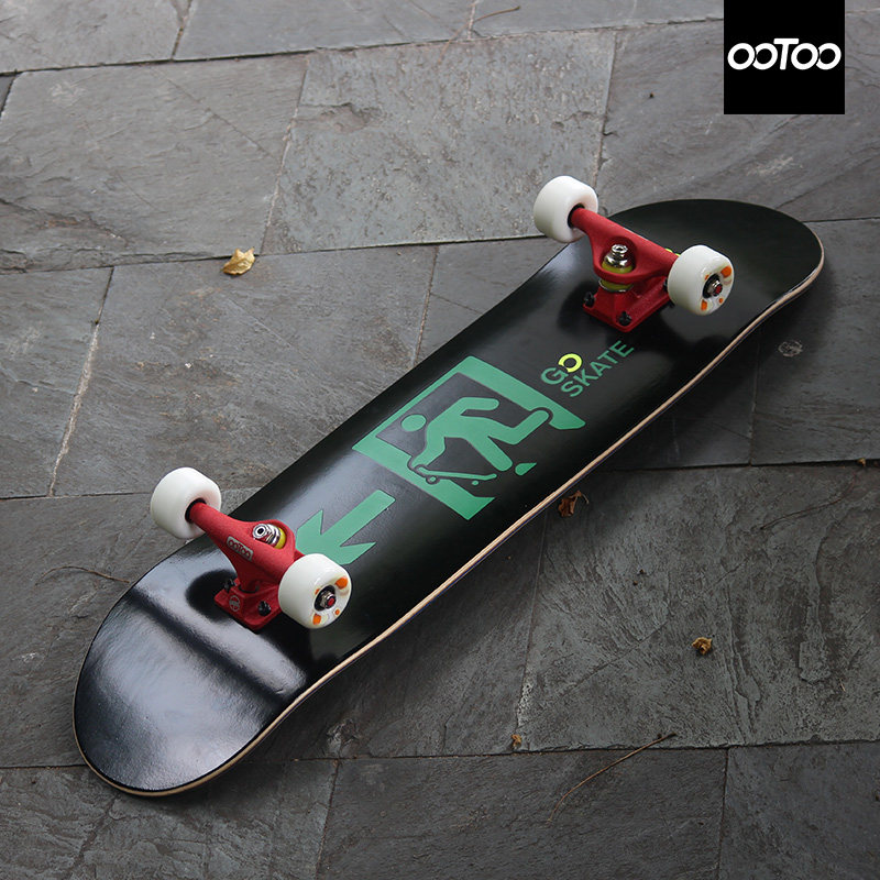 凹凸滑板ootoo成人滑板专业板初学者双翘板夜光套板整板
