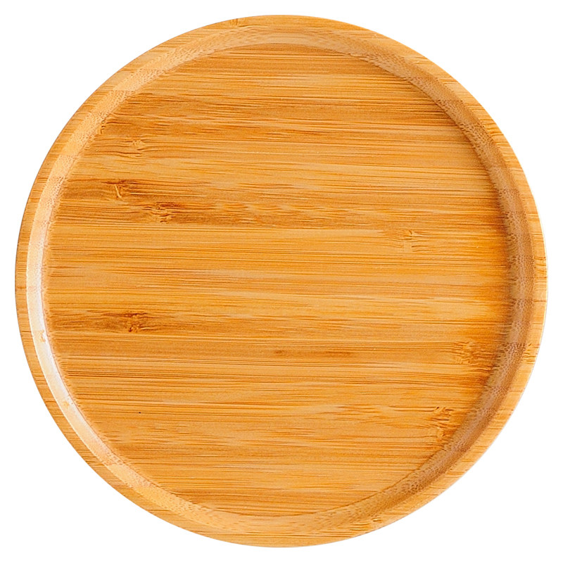 竹木圆盘创意日式原木木质小托餐碟盘面包点心盘