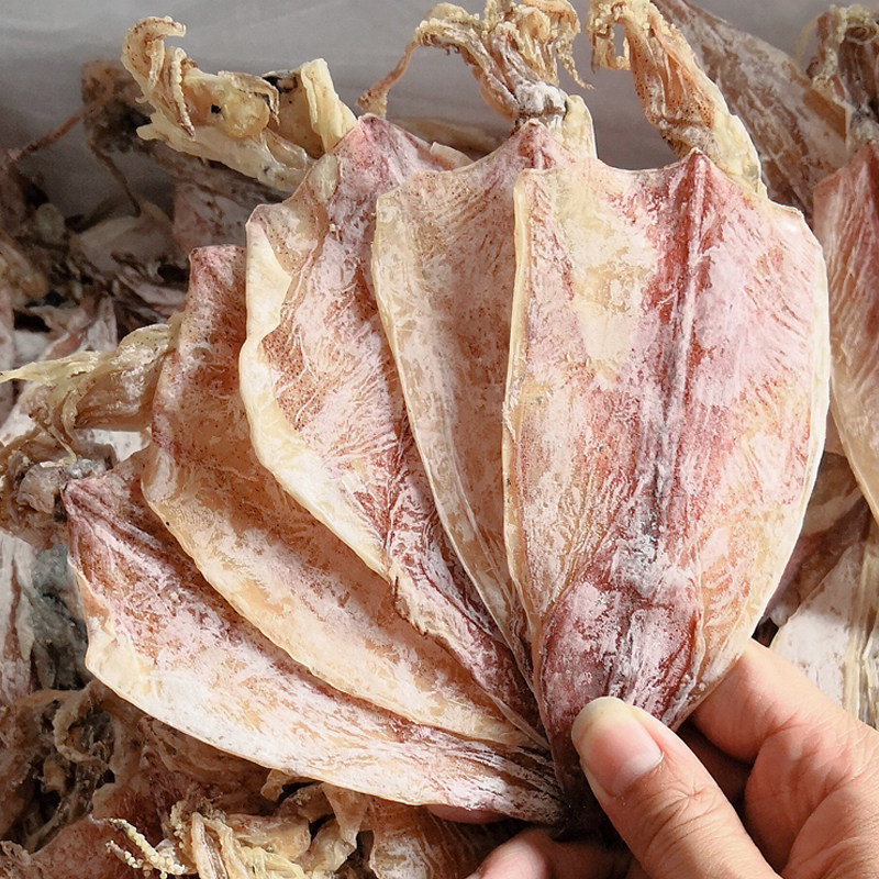 北海尤鱼片 鱿鱼干烧烤专用 手撕芥末中号 500g干鱿鱼a3烧烤鱿鱼 - 爱