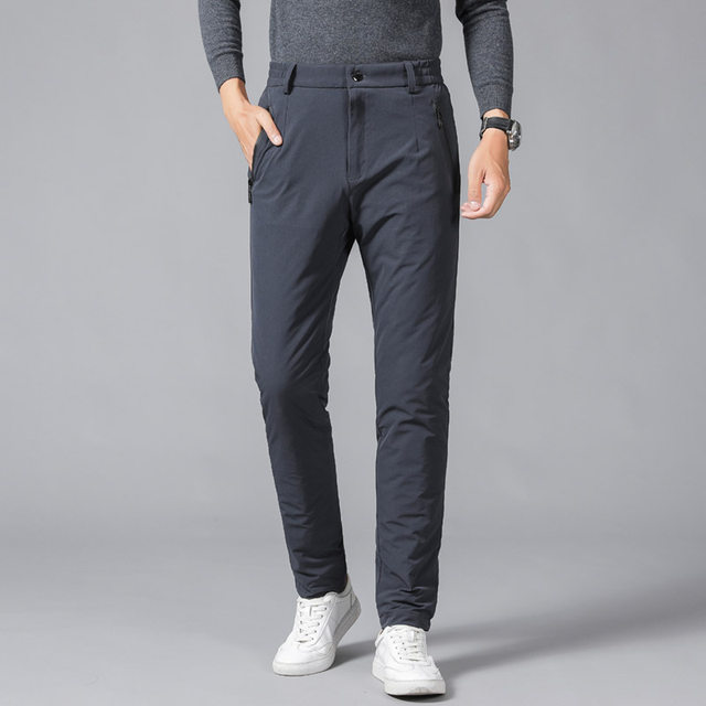Down pants men's outer wear 2020 winter plus size young men's thick warm cotton pants outdoor sports white duck down pants Down pants men's outer wear 2020 winter plus size young men's thick warm cotton pants outdoor sports white duck down pants